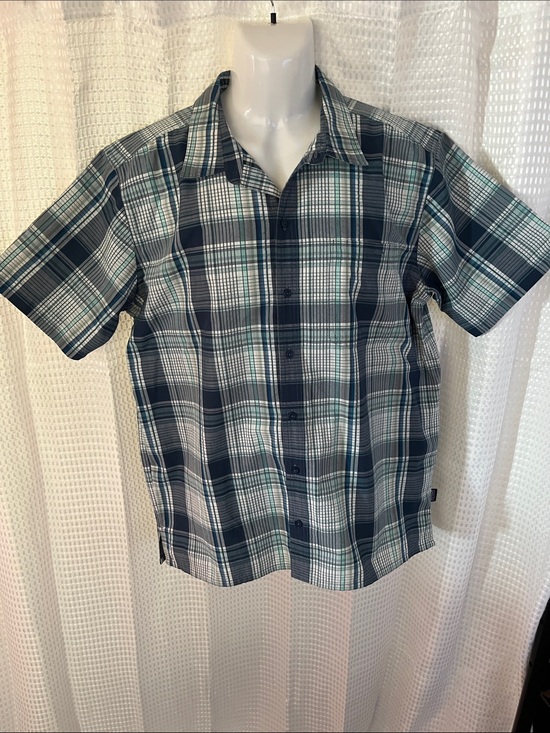 Patagonia Other - Patagonia Worn Wear Eco Plaid Hiking Trail Shirt Organic Cotton Poly Men’s M